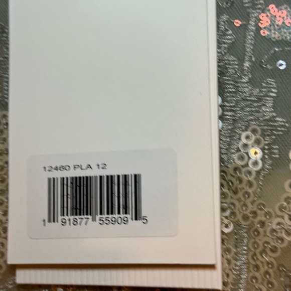 NWT Mac‎ Duggal Jewel Neckline Sequined Lace Evening Gown Platinum Size 12 - Picture 11 of 14